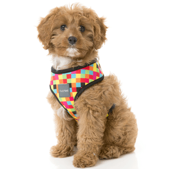 犬 ハーネス 胴輪 おしゃれ かわいい 散歩 ワンタッチ装着 簡単 小型犬 中型犬 チワワ プードル FuzzYa..