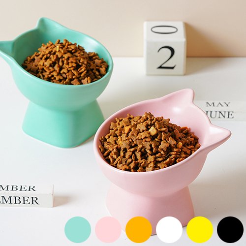 犬 猫 ペット用 鼻ぺちゃ 食器 皿 首の負担を軽減 陶器製 滑り止めゴムマット 電子レンジ可能 Petifam ..