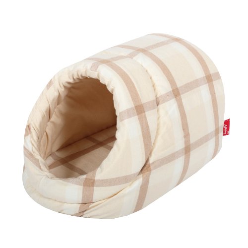 犬 猫 ペット用 寝具 スクエア クッション オーガニックコットン 綿100％ 静電気起こりにくい リバーシブル 日本製 appy アッピィ 春夏多色チェック ドーム型 全3サイズ