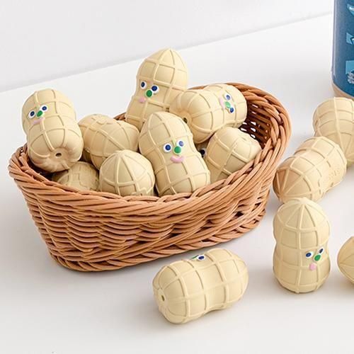 【BITE ME】バイトミー ピーナッツ ラテックストイ（4個入り）犬用 おもちゃ 天然ラテックス スクイー..