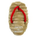 【Bestever】ベストエバー スクィーキー 草履 犬用 おもちゃ 知育トイ ぬいぐるみ おやつポケット付き カシャカシャ