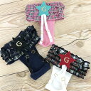 【GODPIVA ゴッドピバ】チェックフリルマナーショーツ 犬用 女の子 マナーパンツ 星 ワッペン タータンチェック 甘辛MIX