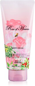 コーセー ローズオブヘブン ボディクリーム 180g KOSE rose of heaven bodycream バラの香り ボディークリーム いい香り バラ 薔薇 ばら チューブ ボディケア しっとり クリーム ボディ 乾燥 保湿 保湿クリーム 手 ハンドクリーム 香り ダマスクローズ かわいい