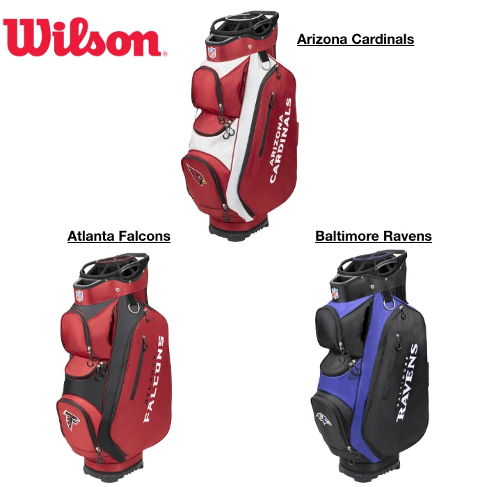 ウィルソン ウィルソン 「 NFL カートバッグ 」 Wilsonゴルフクラブ 正規品 新品 業界最安値に挑戦 ゴルフバッグ メンズ レディース カスタムクラブ