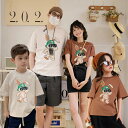 韓国子供服 親子ペアルック 韓国子供服 親子ペアルック Tシャツ 親子コーデ 親子お揃い 親子ペア ワンピース キッズ トップス 半袖 レディース スカート 春...