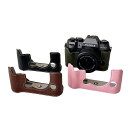 カメラケース FUJIFILM X-T50 ケース カメラ保護 電池交換可能 バッファロー模様 高品質 フェイクレザー PUレザー 三脚対応 レザーケース 合革 合皮 キズ防止 カバー 軽量 衝撃吸収 互換品(2)