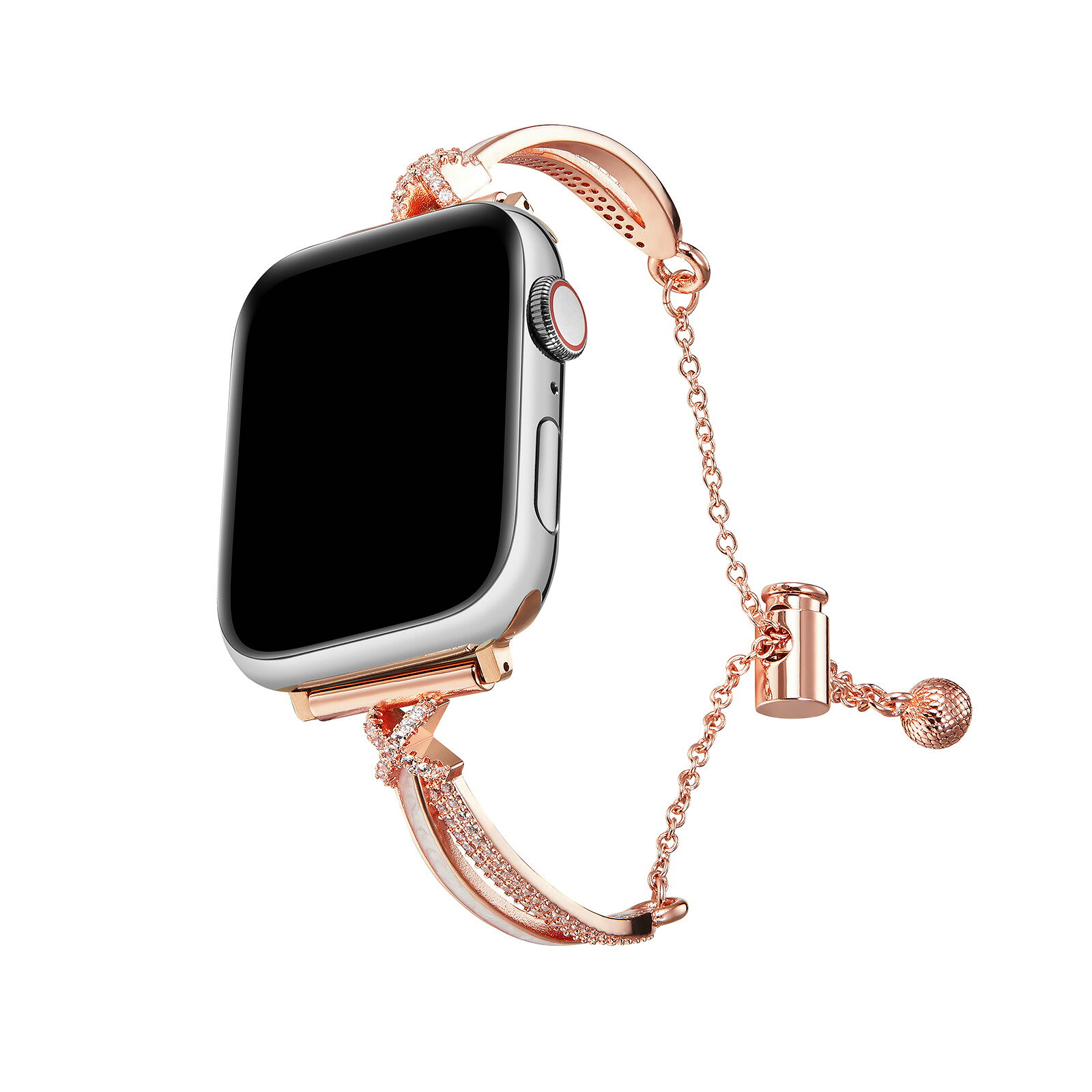 Rakuten - 透かし 高級 Apple watch S11 バンド レディース チェーン 無段階調節 ステンレス製 Apple watch S11 series 1/2/3/4/5/6/7/8/9/10/11/seに対応 アップルウォッチバンド ベルト交換 腕時計ベルト 38mm 40mm 41mm 42mm 44mm 45mm 46mm 49mm 人気 おしゃれ 工具不要 iWatch通用