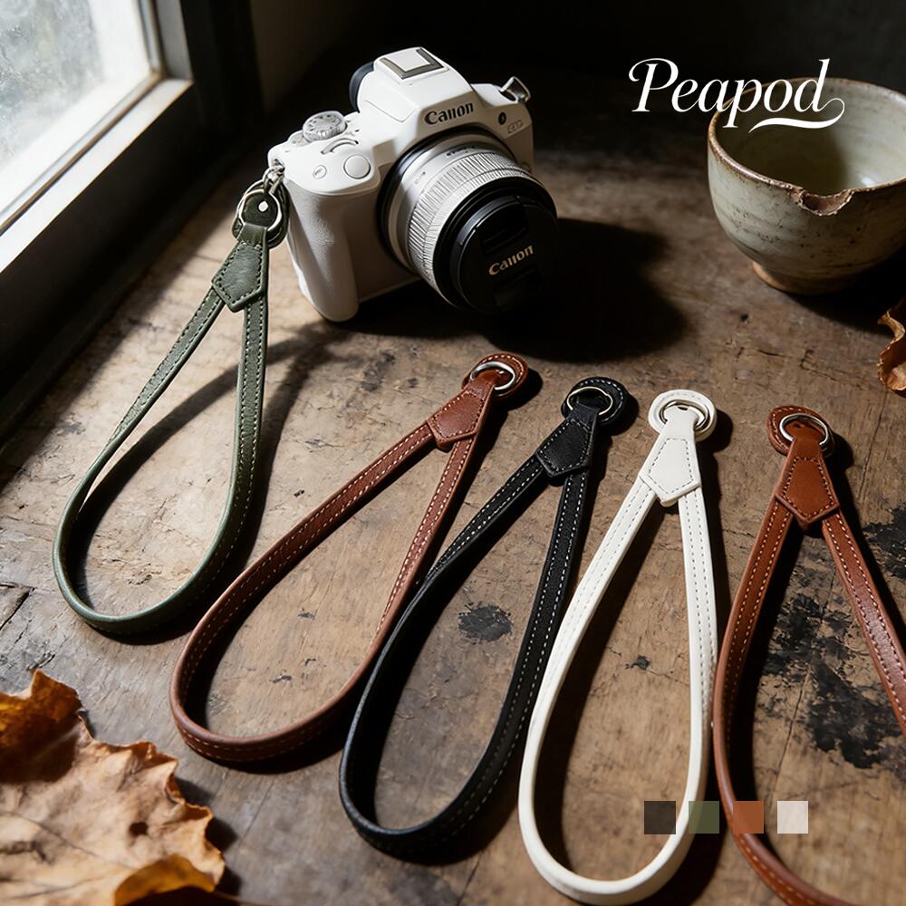 OLYMPUS - カメラストラップ レザーストラップ 保護ストラップ 手首掛け カメラ保護 合革 高品質PUレザー 頑丈 落下防止 紛失防止 カメラベルト 持ち運び便利 カメラアクセサリー シンプル バッファロー革模様 高級感