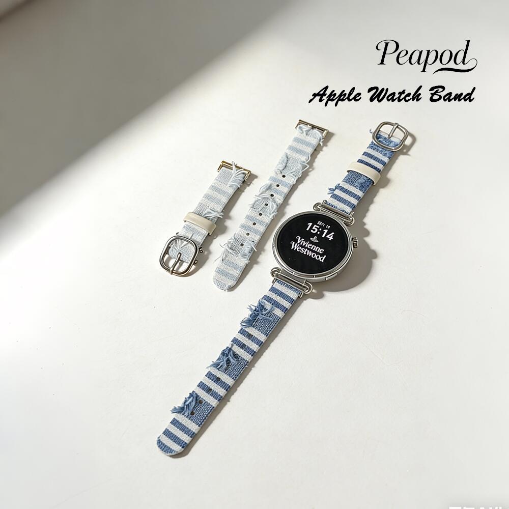 Rakuten - Apple watch S11 S11 S10 S9 S8 S7 S6 S5 S4 S3 S2 S1 シンプル デニム PU レザー 交換 バンド 穴 留め 式 スマート ウォッチ 用 高級感 と 耐久性 両立 快適 な フィット感 と スポーツ でも 活躍 する デザイン シンプル で 洗練 された ヴィンテージ 感