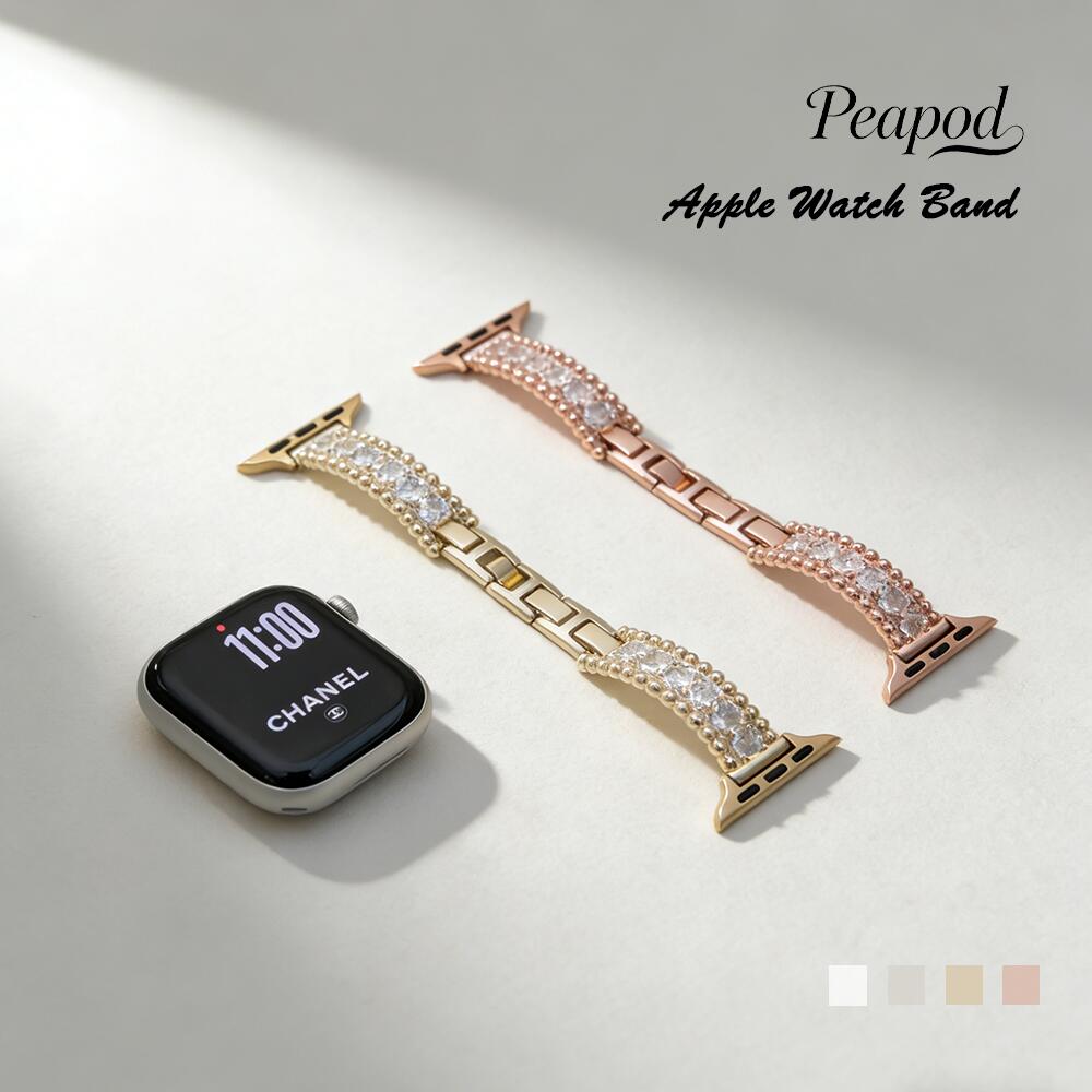 Watch Band, Belt - 調節簡単 銅 ジルコン キラキラ アップルウォッチ ベルト バンド 高品質 銅合素材 ストーン 高級感 二つ折れ式 耐久 耐蝕 耐水 色褪せず 高級感 アイウォッチ Apple watch S11 10 9 8 7 se se2 ultra ultra2 アイウォッチ iWatch 10 9 8 7 6 交換バンド 着替 クリスマス