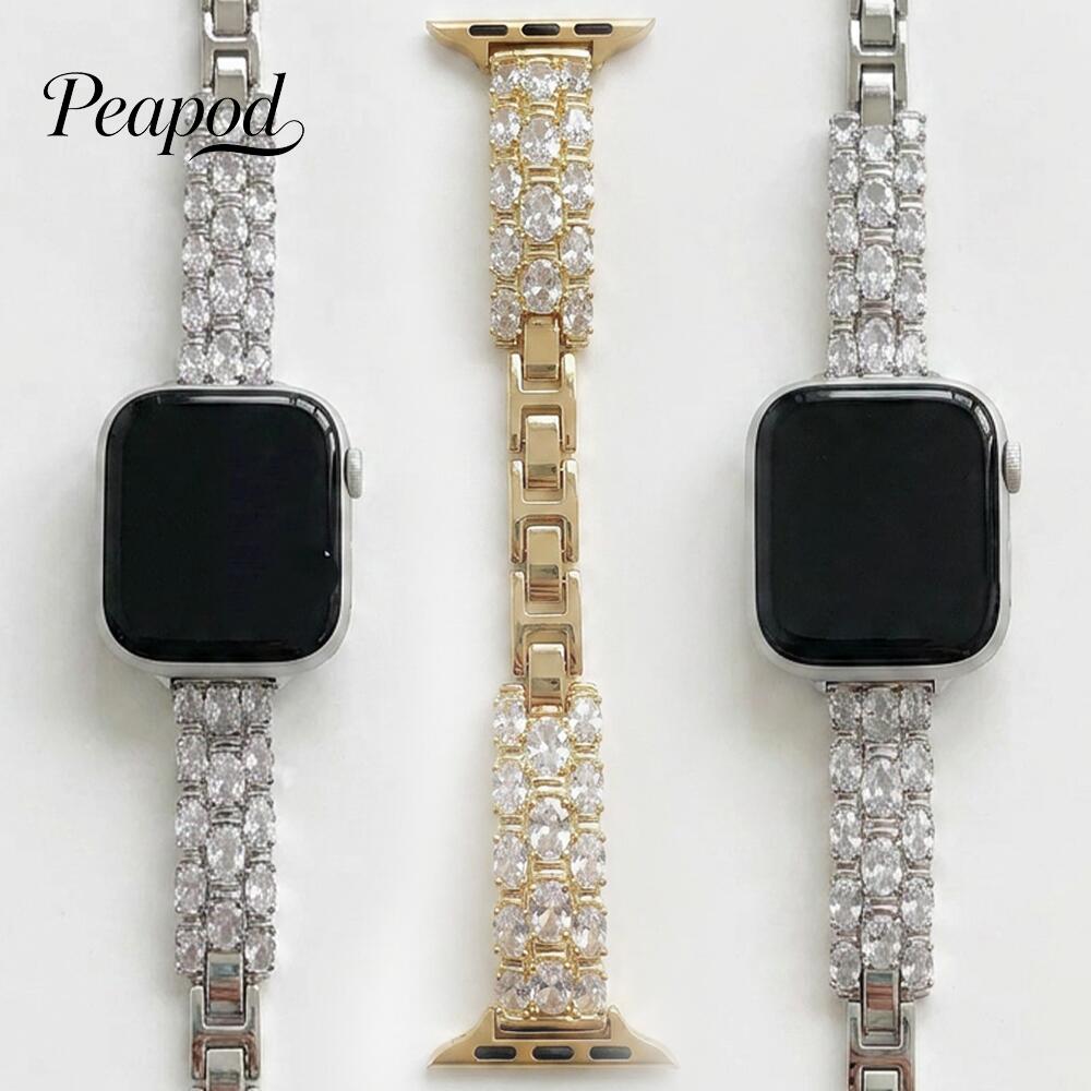 Rakuten - Apple Watch バンド ジュエリー アップルウォッチ バンド se おしゃれ ブランド applewatch アップルウォッチバンド レディース11 10 9 8 7 6 3 SE Apple Watch チェーン レザー 女性 ベルト 38mm 40mm 41mm おしゃれ かわいい