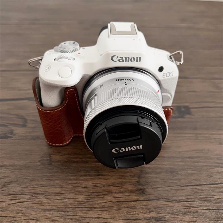 Canon EOS R100とEOS R50 併用 カメラケース レザーケース 保護ケース カメラ保護 ...