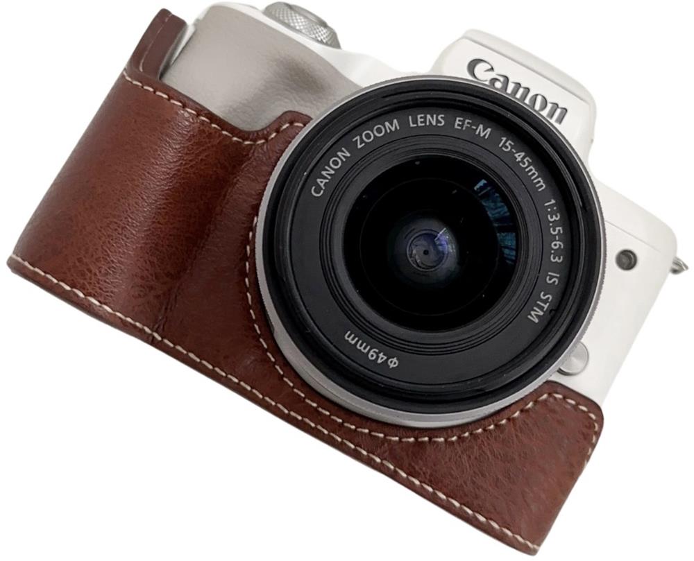 ����Υ�EOS M50 ����饱���� EOS M50 Mark II �쥶�������� �ݸ���� ��� ���� ���ʼ�PU�쥶�� EOS M5 ʻ�� �׷�ۼ� ���Ӽ��ղ� �Хåե��������� ������� �����ޥ� ����饢�������꡼ �ߴ��� ���Ӹ򴹴�ñ