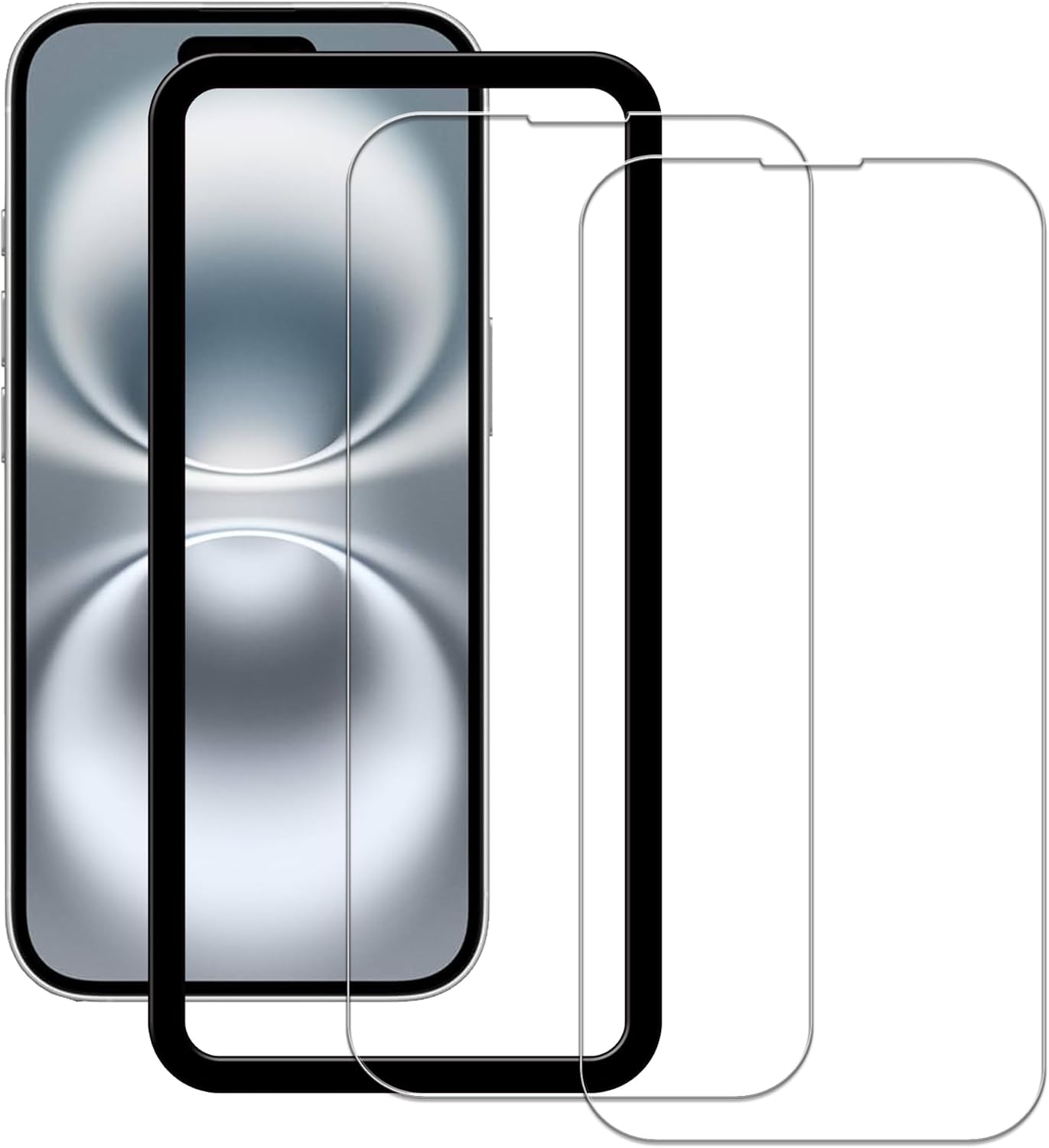 Rakuten - 【2枚セット】iPhone17 / 17Pro / 17ProMax / 17Air / 16 / 16Plus / 16Pro / 16ProMax / 15 / 14 / 13 対応【アンチグレアフィルム】 反射防止 アイフォン 13 / 13プロ フィルム サラサラ 指紋防止 全面保護 高感度タッチ 【ガイド枠付き 2枚セット】