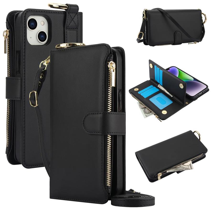 Rakuten - 高品質PUレザー手帳型スマホケース iPhone 17 / 17 Air / 17 Pro / 17 Pro Max / 16 / 16 Plus / 16 Pro / 16 Pro Max / 15 / 15 Plus / 15 Pro / 15 Pro Max / 14 / 14 Plus / 14 Pro / 14 Pro Max対応 財布機能付き FRIDブロッキング機能搭載 耐衝撃 指紋防止機能