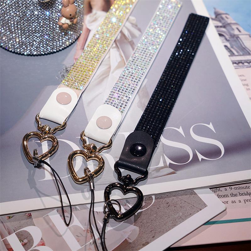スマホストラップ スマホストラップショルダー スマホショルダー 3色 キラキラ ストーン 布 幅広 長め 短め 携帯ストラップ 首掛け 斜め掛け 手首掛け 斜めがけ ネックストラップ ショルダーストラップ 女性 かわいい おしゃれ 落下防止 スマホ保護 全機種対応