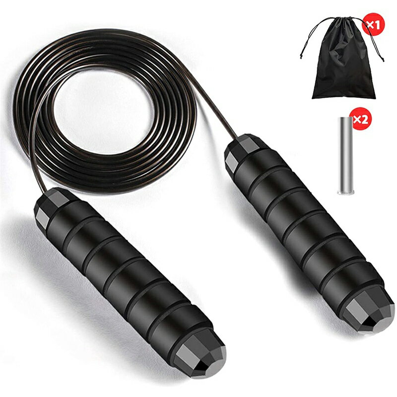 なわとび ジャンプロープ トレーニング用 縄跳び 消カロリー 長さ調節可 ダイエット 大人/子供用 筋トレ 男女兼用 室内/室外 運動会/体育祭 スポーツ用品 ...