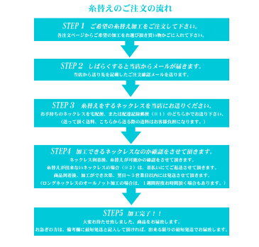 真珠ネックレス　糸替え・修理　【ワイヤー加工・クッション無し】　パールネックレス糸替え・修理　糸換え　糸交換　リペア　アコヤ真珠糸替え・修理　黒蝶真珠糸替え・修理　白蝶真珠糸替え・修理　淡水真珠糸替え・修理