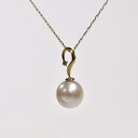 【50%OFF】K18YG アコヤ真珠 ダイヤ デザインネックレス P 約8.0mm D 約0.01ct 約45cm / テリ 上品 華やか きれいめ フォーマル オフィス 通勤 スーツ ベビーパール 18金 イエローゴールド チェーン 揺れる ダイヤモンド スライドチェーン(4)