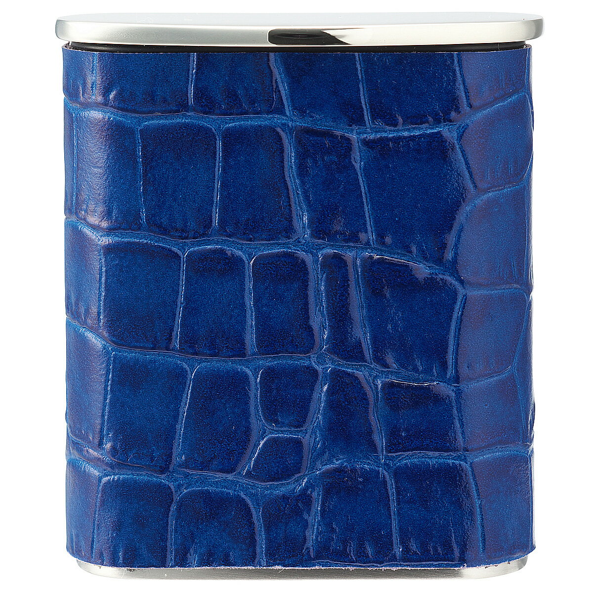 PEARL タスカ携帯灰皿 クロコ型押しレザー ネイビー 日本製 1-89427-30