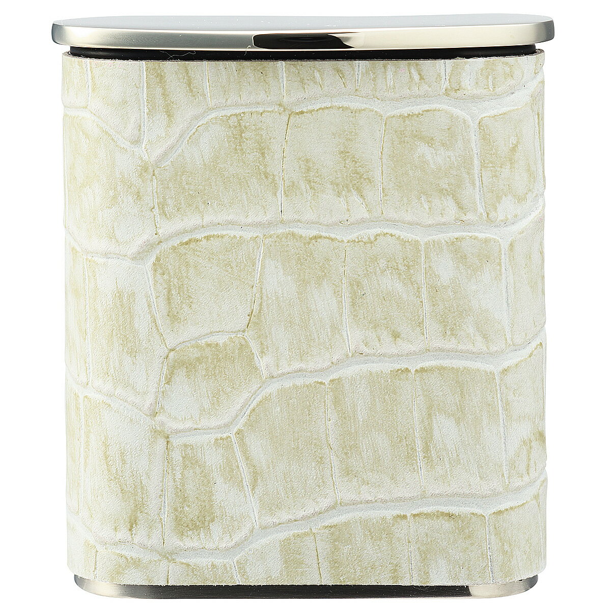 PEARL タスカ携帯灰皿 クロコ型押しレザー ホワイト 日本製 1-89427-60