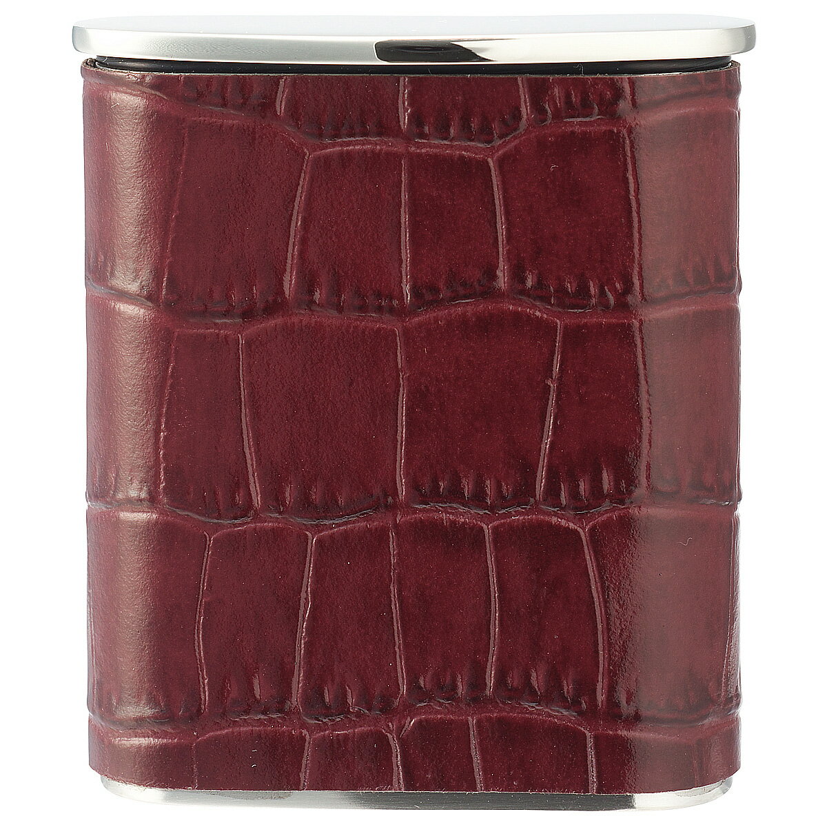 PEARL タスカ携帯灰皿 クロコ型押しレザー ブラウン 日本製 1-89427-70