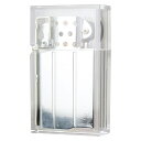 TSUBOTA PEARL HARD-EDGE PETROL LIGHTER CLEAR/ 坪田パール ハードエッジ オイルライター クリア 日本製 2-21001-00