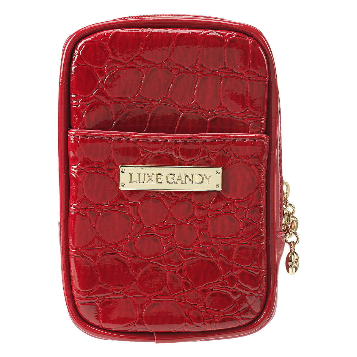 LC シャイニーポーチ20(100mm)シガレットケース レッド 3-12656-20