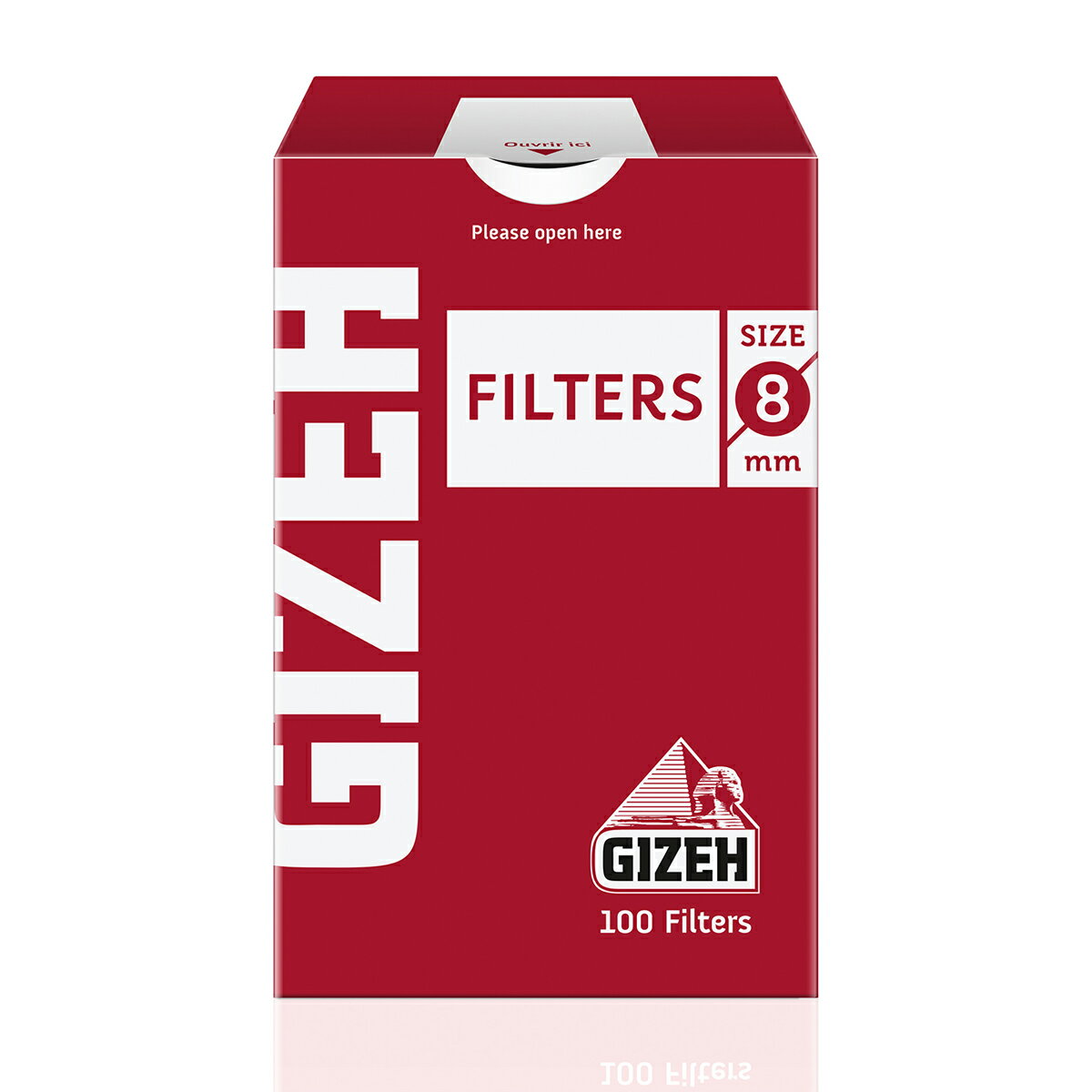 GIZEH ���� �쥮��顼 �ե��륿�� 100������ľ��8mm)��5Ȣ���å� 7-25011-20