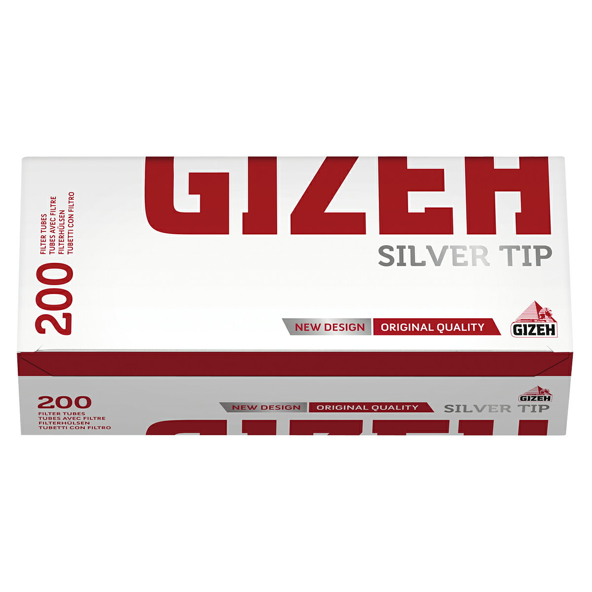 GIZEH ギゼ フィルターチューブ さや紙 シルバー・チップ200 7-20200-20