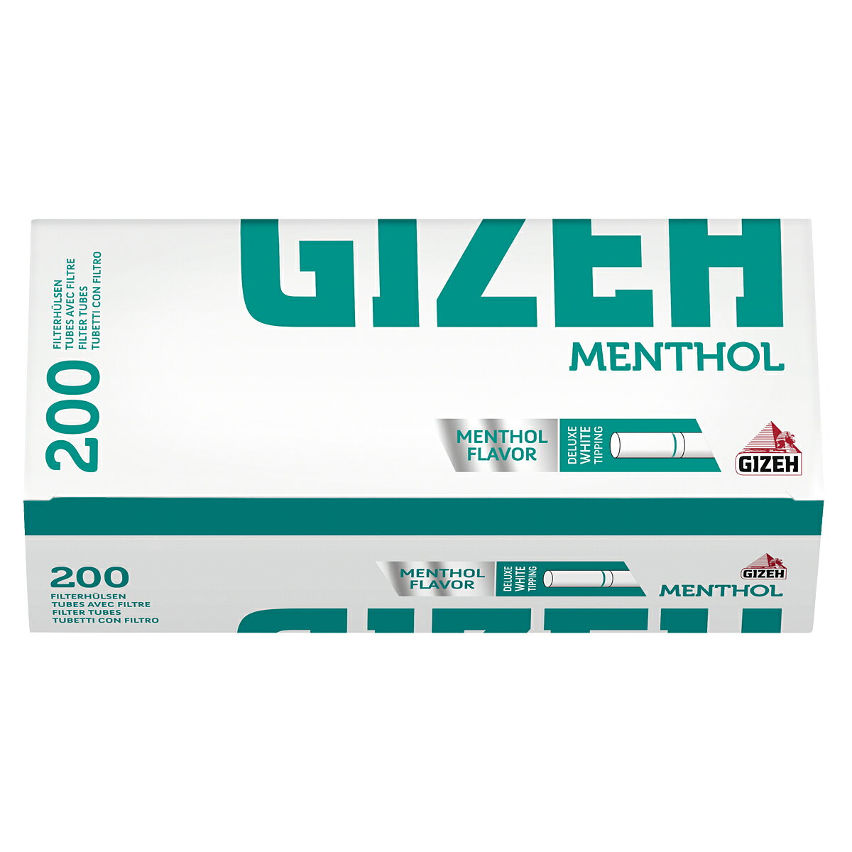 GIZEH ギゼ フィルターチューブ さや紙 メンソール・チップ200 7-20200-50