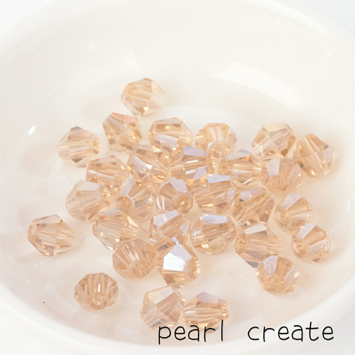 【国内検品済み】そろばん型 カットビーズ ブラウン 6mm 30個 B-006 クリスタル アクセサリーパーツ ハ..