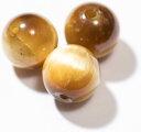 【国内検品済み】天然石ゴールデンタイガーアイ 金虎目石 10mm 3粒 S-46 両穴貫通 ゴールド パワーストーン 金運上昇 仕事運アップ(3)