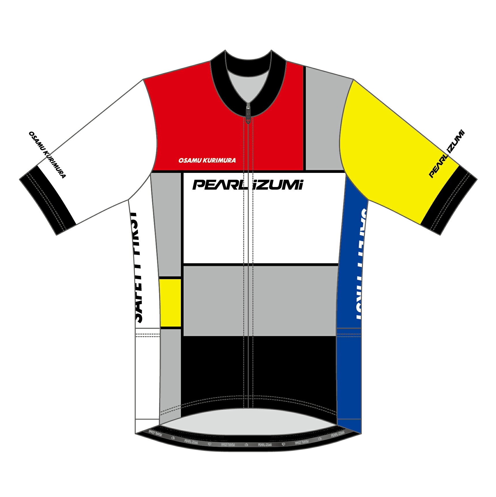 【予約商品・8月上旬お届け】栗村修×パールイズミ 5つのポケット付き！80’sヒーロー デザイン オーパス半袖ジャージ（5つのポケット付きの程度なゆとりの半袖ジャージ）