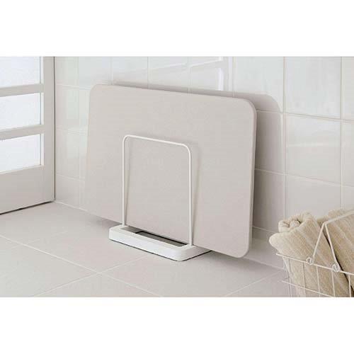 パール金属 珪藻土 バスマット スタンド ホワイト シンプルピュア HB-4021