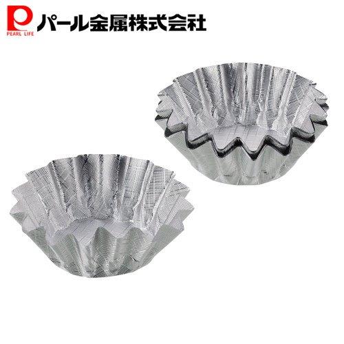 パール金属 EEスイーツ エンボス加工 アルミ箔 マドレーヌ 焼型 花型 Lサイズ 20枚入 D-4815のサムネイル