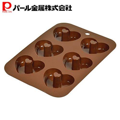 【12月1日限定全品ポイント2倍】 パール金属 ラフィネ シリコーン ドーナツ 型 ハート D-6247