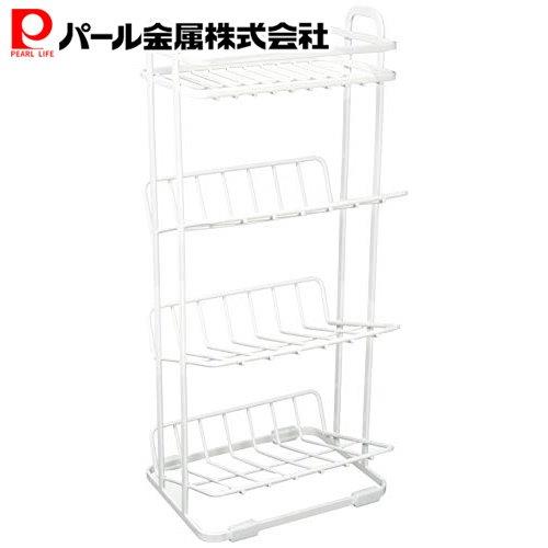 パール金属公式 スパージュ ボトルラック 4段 HB-4346