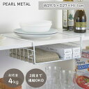 パール金属公式 収納 戸棚下 ラック カゴ ハンガーバスケット キッチン 吊り戸棚下 ワイド浅型 スキット HB-6875