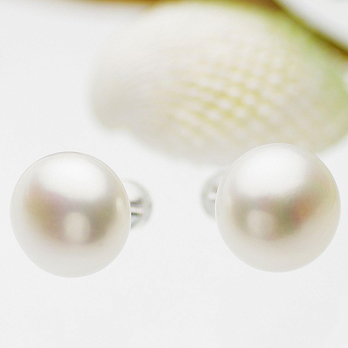 パール ピアス 高級 淡水真珠 約12.0mm ホワイトゴールド K14WG ボタン 冠婚葬祭 結婚式 カジュアル プレゼント ギフト6月誕生石 真珠
