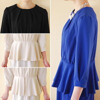 スタイルアップ効果大♪ぺプラム&タイトSKの授乳口つきワンピース(授乳服お宮参りフォーマル結婚式ワンピース)