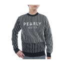 パーリーゲイツ PEARLY GATES ストライプ 丸首セーター