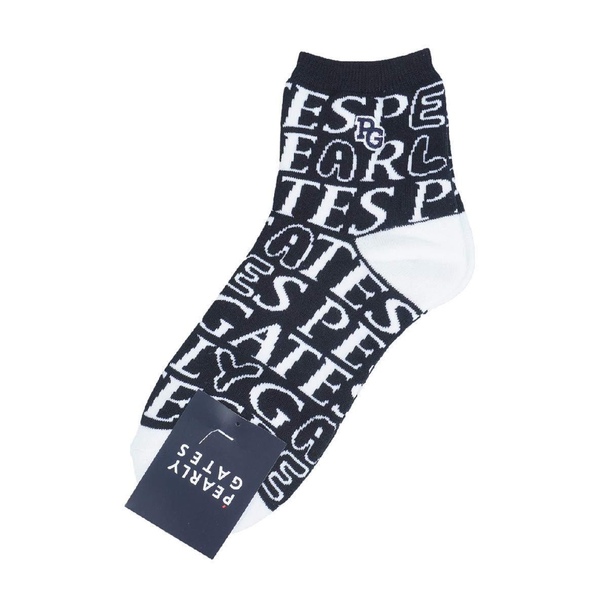 パーリーゲイツ　PEARLY GATES　MIXロゴショートソックス