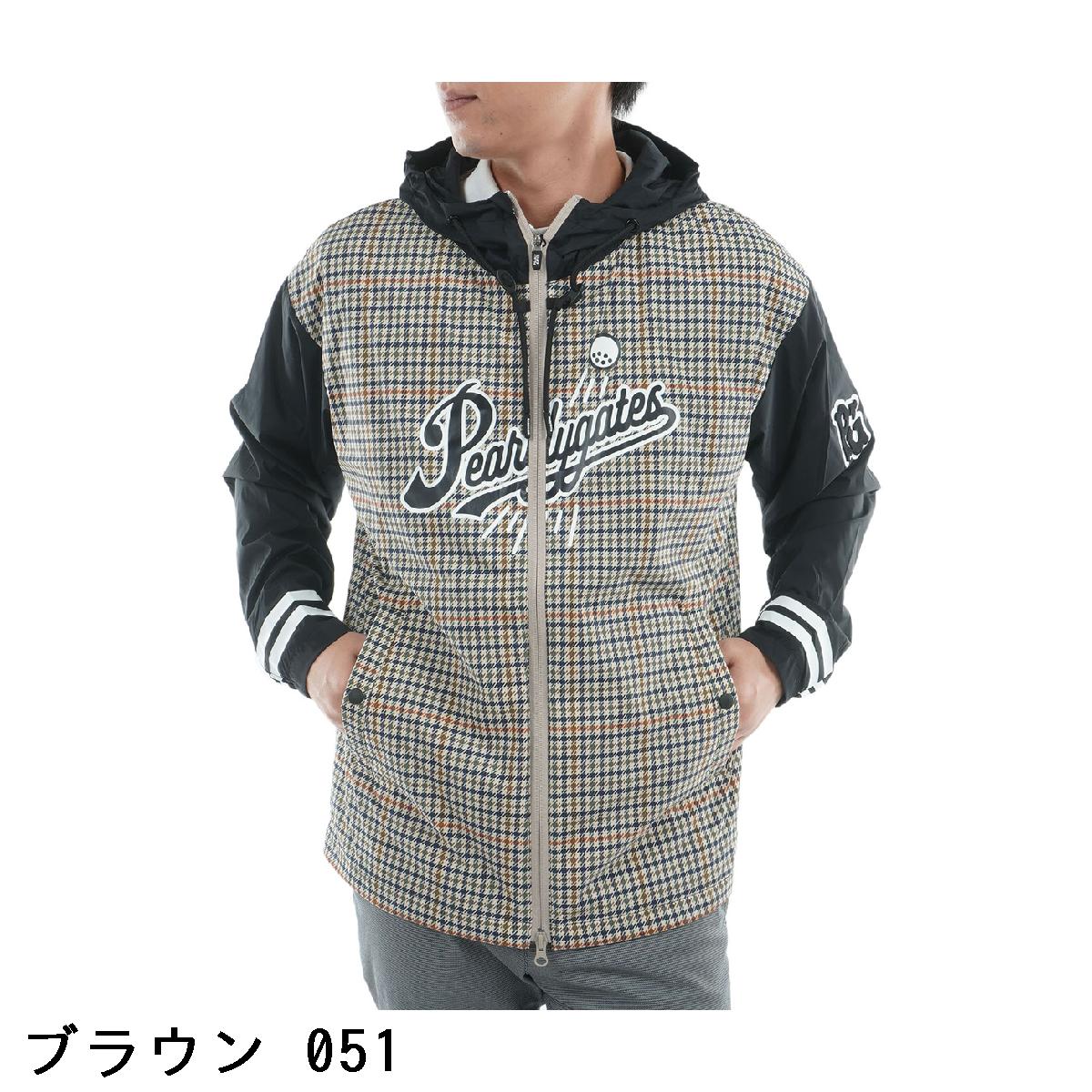パーリーゲイツ　PEARLY GATES　ストレッチタフタ ガンクラブチェック柄 フルジップブルゾン