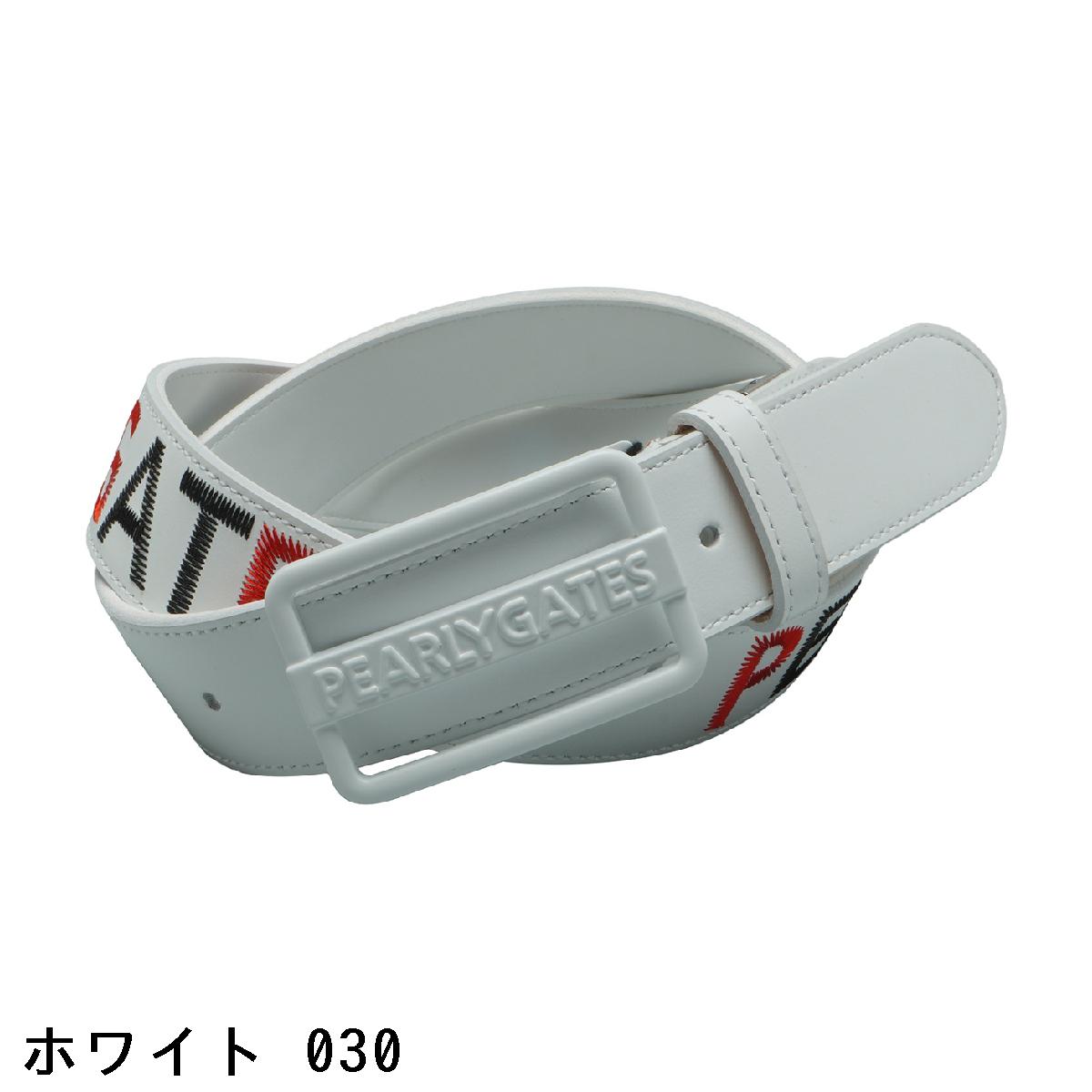 パーリーゲイツ　PEARLY GATES　ステッチワークロゴレザーベルト　レディス