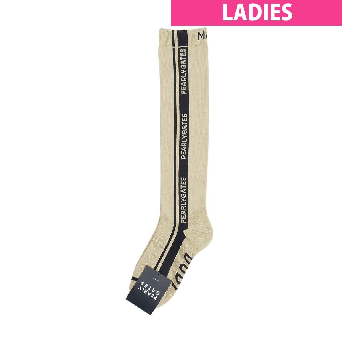 パーリーゲイツ　PEARLY GATES　縦ロゴハイソックス　レディス