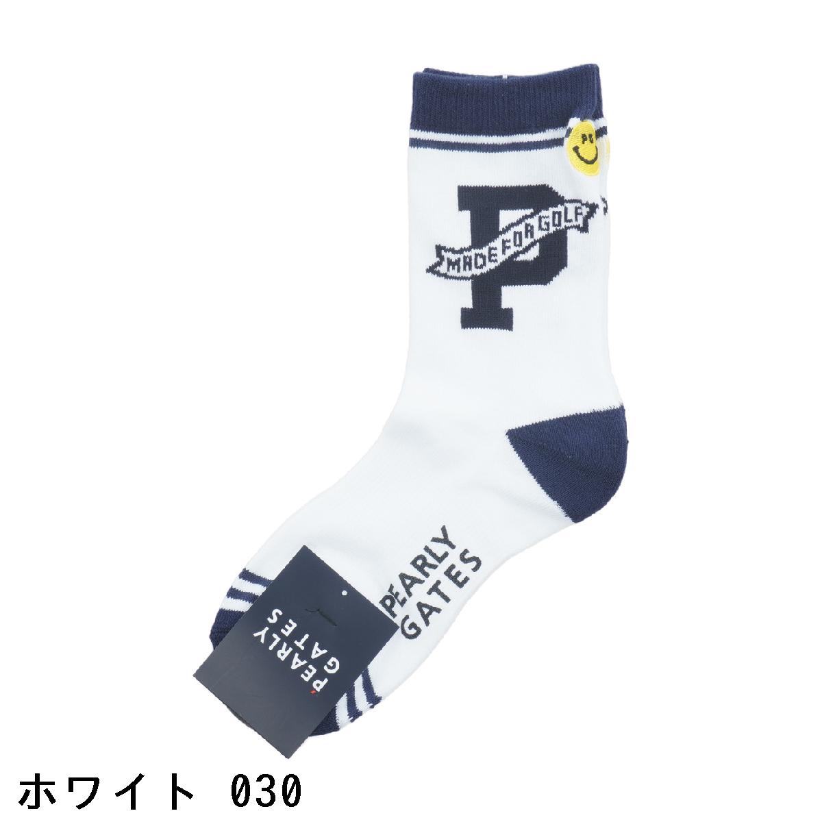 パーリーゲイツ　PEARLY GATES　Pロゴミディアムソックス　レディス