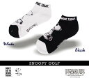 【NEW】SNOOPY GOLF スヌーピーゴルフDON 039 T GO TO WORK TODAY. ジョー クール/スヌーピーレディースアンクルソックス PEANUTS642-3986500-C/23C