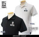 【NEW】SNOOPY GOLF スヌーピーゴルフDON 039 T GO TO WORK TODAY. ZERO AQUA ジョー クール/スヌーピーメンズ半袖ポロシャツ PEANUTS642-3960101/23C