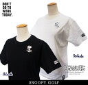 【PREMIUM CHOICE 40%超OFF】SNOOPY GOLF スヌーピーゴルフSilky Shine & UVケア ジョー・クール/スヌーピーDON'T GO TO WORK TODAY. 半袖TシャツPEANUTS 642-3963101/23C